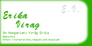 erika virag business card